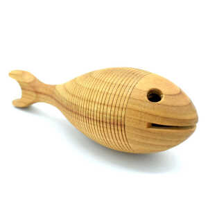 4betterdays Urfisch, Holz-Greifling aus heimischen Hölzern – ‘Fish & Grip’ 14×5 cm