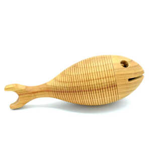 4betterdays Urfisch, Holz-Greifling aus heimischen Hölzern – ‘Fish & Grip’ 14×5 cm