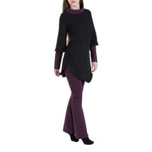 Ajna Pullover Kayley schwarz-violett