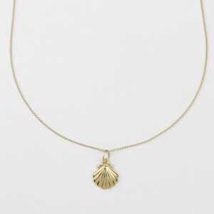 BELLYBIRD Jewellery Kinderkette – kleine Muschel, Anhänger/ Silber/ Silber vergoldet