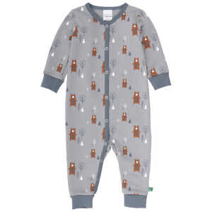 Baby Langarm Schlafanzug/ Strampler *Bear* GOTS & Bio- Baumwolle | Freds World