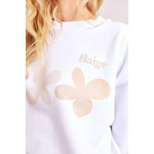 Baìge the Label Sweatshirt Baìge Flower