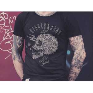 Bidges&Sons “Skull” Gents Lowcut T-Shirt, black