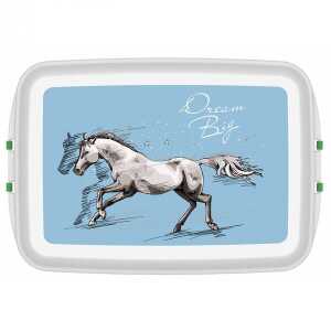 Biodora Lunchbox mit Druck Pferd (Dream Big)