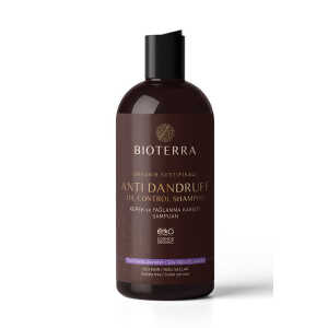 Bioterra Bio Anti Schuppen Shampoo 400ml – Befreit effektiv von Schuppen – auch für fettiges Haar – Shampoo für Damen und Herren