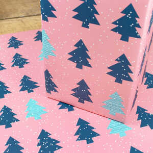 Bow & Hummingbird Geschenkpapier Christmas Trees