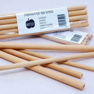 Brotzeit Bambus Strohhalme, wiederverwendbar