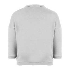 CORA happywear Baby Sweatshirt “Suli” aus Bio-Baumwolle | Grau mit Druck