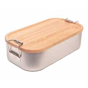 Cameleon Pack Lunchbox mit Deckel aus heimischem Buchen Holz