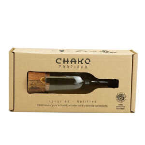 Chako Zanzibar Upcycling Kerzenhalter – Insight – Grün/Klar – Weinflasche