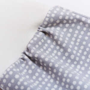 Cheeky Apple Pumphose aus Bio-Baumwolle “Baby Basic” Dotted Lines Grau/Ecru