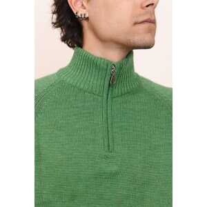 De IONESCU RODNA Winter Strickpullover aus warmer Wolle – Pullover mit halbem Reißverschluss