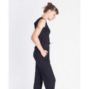 Degree Clothing Damen Jumpsuit aus Bio-Baumwolle – Riviera – schwarz
