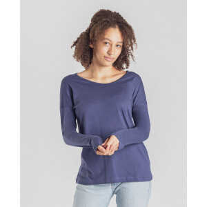 Degree Clothing Damen Langarmshirt aus Bio-Baumwolle/Modal – Nero long – dunkelblau