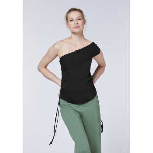 Detto Fatto Yoga-Top aus elastischem Baumwollmix im Multi-Design