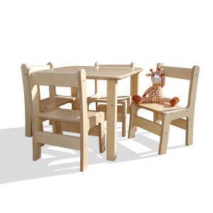 Die Schreiner Christoph Siegel Kindersitzgruppe – Tisch und 4 Stühle