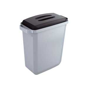 Durable Mülleimer “Durabin 60” mit schwarzem Deckel