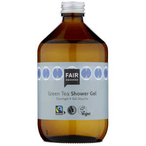 FAIR SQUARED Shower Gel Green Tea 500 ml, erfrischendes Duschgel mit pflegenden Grünteeextrakten