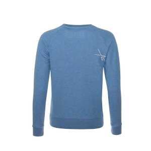 FÄDD Damen Sweatshirt Pullover aus Bio-Baumwolle “Glücksschiss BT” Blau
