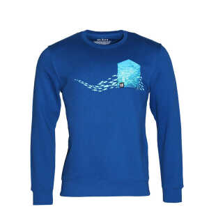 FÄDD Herren Sweatshirt Pullover aus Bio-Baumwolle “Schwarm BT” Blau
