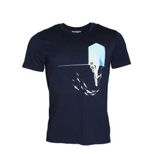 FÄDD Herren T-Shirt Rundhals aus Bio-Baumwolle “1,5 Grad BT” Blau
