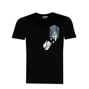 FÄDD Herren T-Shirt Rundhals aus Bio-Baumwolle “Black Smoker BT” Schwarz