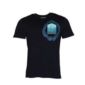 FÄDD Herren T-Shirt Rundhals aus Bio-Baumwolle “Der Hailansch BT” Navy Blau