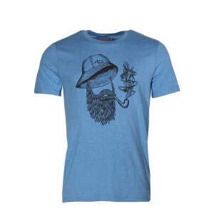 FÄDD Herren T-Shirt Rundhals aus Bio-Baumwolle “Der Unsichtbare” Blau