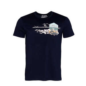 FÄDD Herren T-Shirt Rundhals aus Bio-Baumwolle “Mole BT” Navy Blau