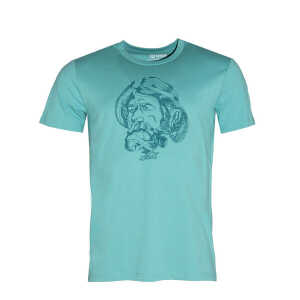 FÄDD Herren T-Shirt Rundhals aus Bio-Baumwolle “Nori Hans” Türkis Grün