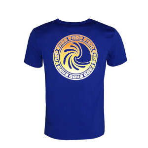 FÄDD Herren T-Shirt Rundhals aus Bio-Baumwolle “Sörfverlaufgelöt” Blau