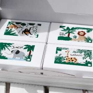 Fines Papeterie 100 Teile Puzzle für Kinder mit Safari-Tieren