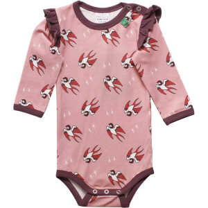 Fred’s World by Green Cotton “Green Cotton” Body Vögel, rosa