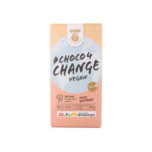 GEPA Bio-Schokolade “Choco 4 Change”, vegan, mit Datteln gesüßt, 80 g
