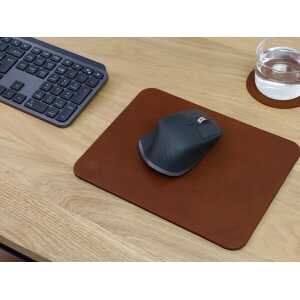 GOOD WILHELM Mousepad OSKAR aus Vachetta Leder (Pflanzlich gegerbt)