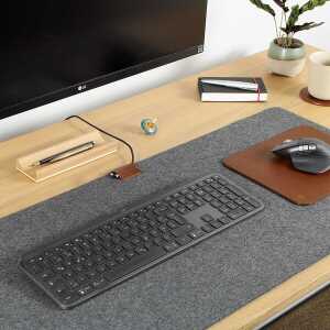 GOOD WILHELM Schreibtischunterlage, Schreibunterlage Filz ALWIN im Bicolor Design | 100% Wollfilz