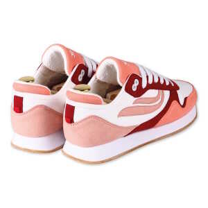 Genesis Footwear Sneaker – G-Iduna Eco-Microfibre PET – Orange White Rose