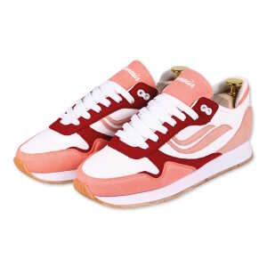 Genesis Footwear Sneaker – G-Iduna Eco-Microfibre PET – Orange White Rose