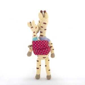 Giraffe Kuscheltier – Shamwari Mama & Baby – Handgestrickte Stofftiere by Gogo Olive