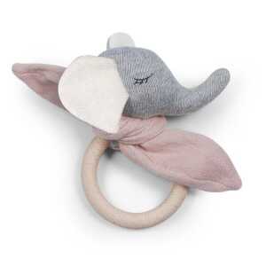 Greifling Elefant *Balldur* in mint oder rose GOTS zertifiziert | Saga Copenhagen