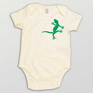 HANDGEDRUCKT “2 Geckos” Baby Body