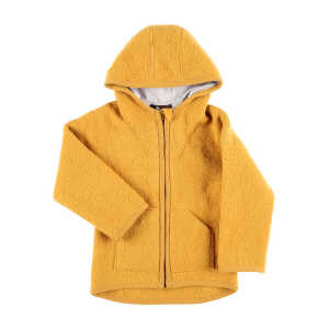 Halfen Baby und Kinder Walk-Jacke mit Kapuze Bio-Wolle/Bio-Baumwolle
