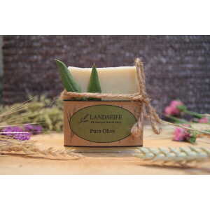 Handgefertigte Bio Naturseife “Landseife Pure Olive”