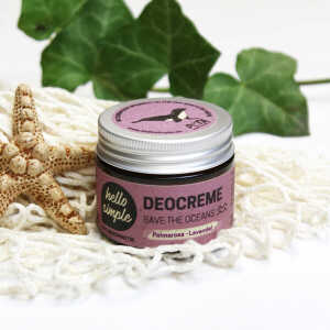 Hello Simple Deocreme – Save the Oceans, Palmarosa-Lavendel – zertifizierte Naturkometik