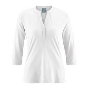 HempAge Damen 3/4-Arm Jersey-Bluse Rita