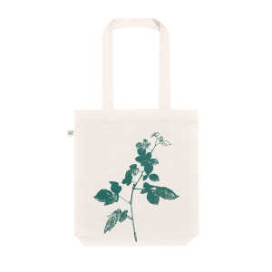 Hirschkind Bio-Fashion-Bag “Brombeere” naturfarben- handbedruckt