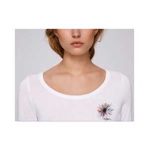 Human Family Bio Damen Longsleeve Shirt – Have Fun “Flower”