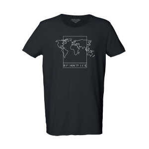 Human Family Bio Herren Sommer T-Shirt “Surfs – Worldmap”