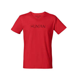 Human Family Bio Herren V-Neck T-Shirt “Human”