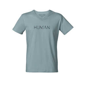 Human Family Bio Herren V-Neck T-Shirt “Human”